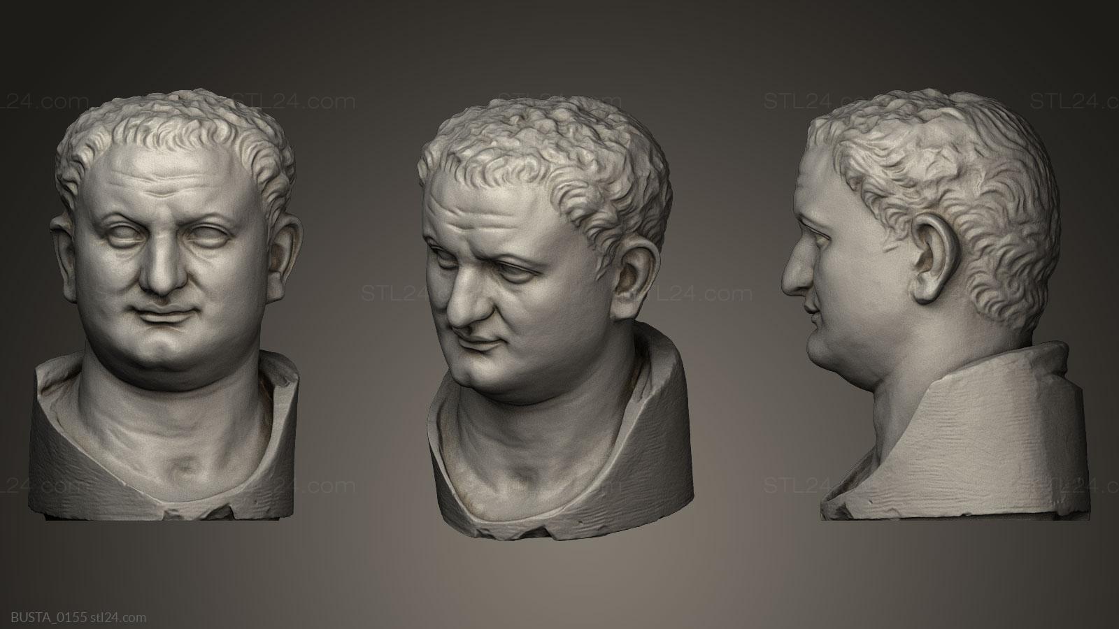 Бюсты и головы античные и исторические (Тит, BUSTA_0155) 3D модель для ЧПУ станка